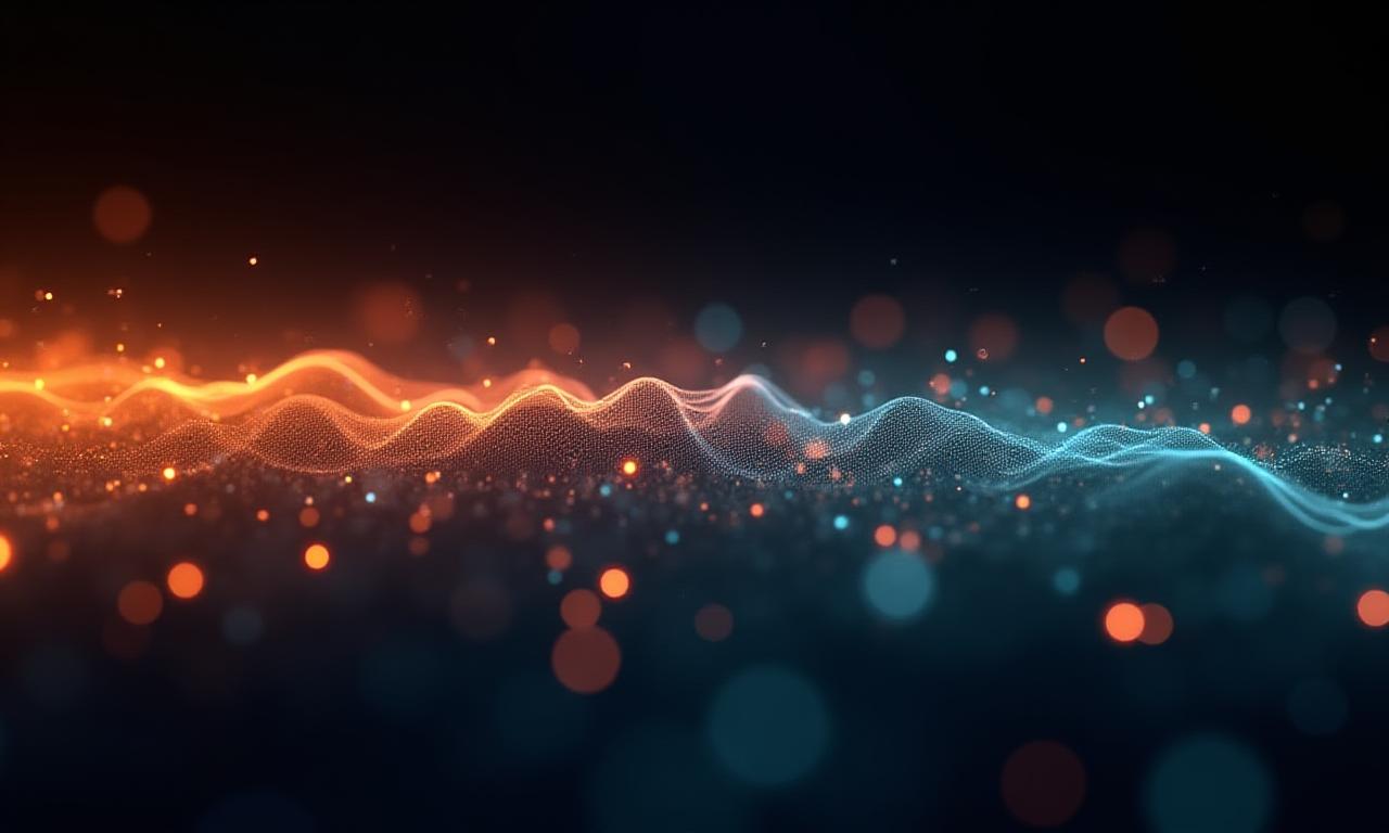 Stunning visualization of digital audio waves and neural networks